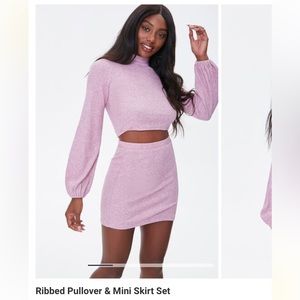 NWT forever 21 pink 2 piece set